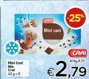 Crai Crai Mini Coni Mix offerta