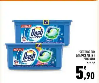 Conad City Dash Detersivo Per Lavatrice All In 1 Pods offerta