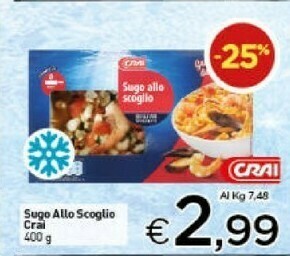 Crai Crai Sugo Allo Scoglio offerta