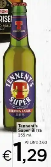 Crai Tennent's Super Birra offerta