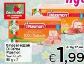 Crai Plasmon Omogeneizzati Di Carne Pollo offerta