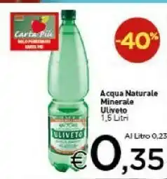 Crai Uliveto Acqua Naturale Minerale offerta