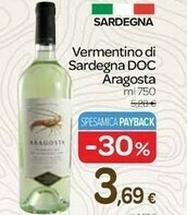 Carrefour Aragosta Vermentino Di Sardegna Doc offerta