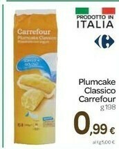 Carrefour Carrefour - Plumcake Classico Preparato Con Yogurt 198 G(ml) offerta
