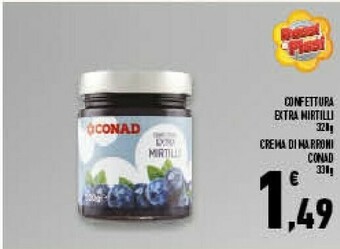 Conad Conad Confettura Extra Mirtilli offerta