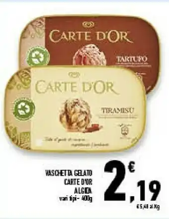 Conad Algida Algida - Carte d'Or Tartufo 400 g(ml) offerta
