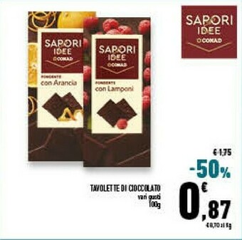 Conad Tavolette Di Cioccolato offerta