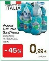 Carrefour Sant'anna Acqua Naturale offerta