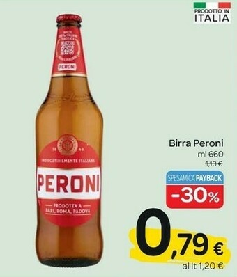 Carrefour Peroni Birra 660 G(ml) offerta
