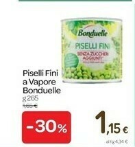Carrefour Bonduelle Piselli Fini A Vapore offerta
