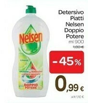 Carrefour Nelsen Detersivo Piatti 900 Ml offerta