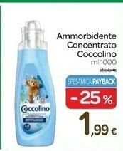 Carrefour Coccolino Ammorbidente Concentrato 1000 Ml offerta