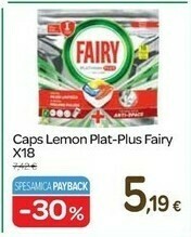 Carrefour Fairy Caps Lemon Plat-plus X18 offerta