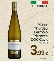 Carrefour Cavit - Spumante Brut Muller Thurgau 750 G(ml) offerta