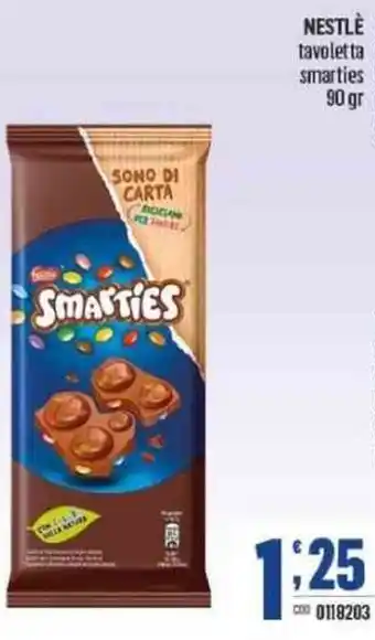 Gruppo di Palo NESTLÈ tavoletta smarties 90 gr offerta