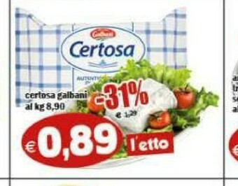 Gros Galbani Certosa offerta