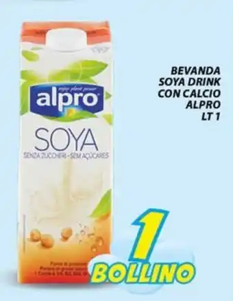 Vivo Supermercati BEVANDA SOYA DRINK CON CALCIO ALPRO LT 1 offerta