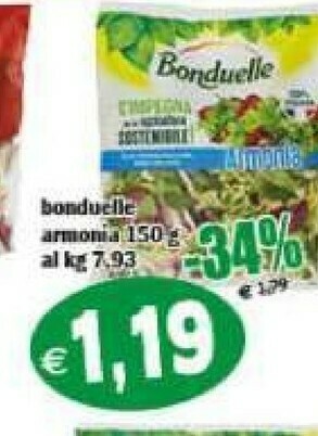 Gros Bonduelle Insalata offerta