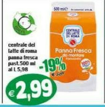 Gros Centrale del latte di roma Latte offerta