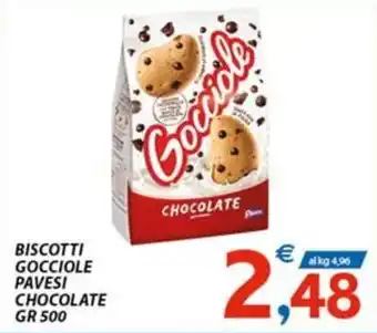 Vivo Supermercati BISCOTTI GOCCIOLE PAVESI CHOCOLATE GR 500 offerta