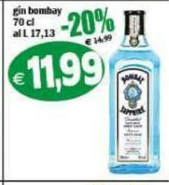Gros Bombay Gin offerta