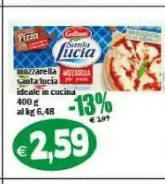 Il Castoro Supermercati Santa lucia Mozzarella offerta