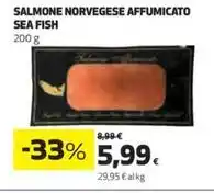 Coop SALMONE NORVEGESE AFFUMICATO SEA FISH 200 g offerta