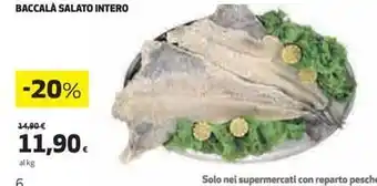 Coop BACCALÀ SALATO INTERO offerta