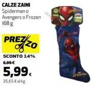CALZE ZAINI Spiderman o Avengers o Frozen 168 g