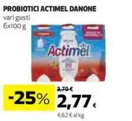 Coop PROBIOTICI ACTIMEL DANONE vari gusti 6x100 g offerta