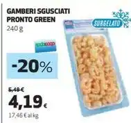 Coop GAMBERI SGUSCIATI PRONTO GREEN 240 g offerta