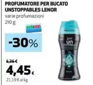 Coop PROFUMATORE PER BUCATO UNSTOPPABLES LENOR varie profumazioni 210 g offerta
