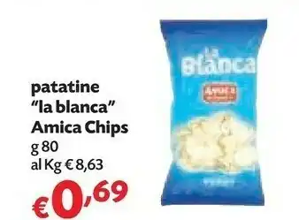 Pam Amica chips Patatine La Blanca 80 G offerta