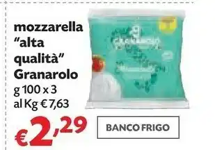 Pam Granarolo 3 Mozzarelle Con Latte Fresco Alta Qualità 300 G(ml) offerta
