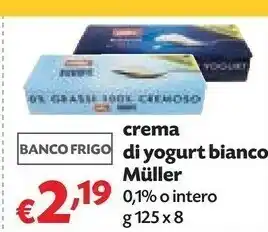Pam Muller Yogurt Bianco Crema Di Yogurt 125 G(ml) offerta