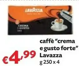 Panorama Lavazza Caffè Crema E Gusto Forte 250 G(ml) offerta