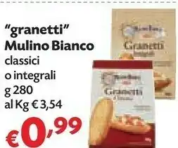 Panorama Mulino Bianco Granetti Integrali 280 G(ml) offerta
