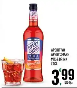 Despar APERITIVO APERY SHARE MIX & DRINK 70CL offerta