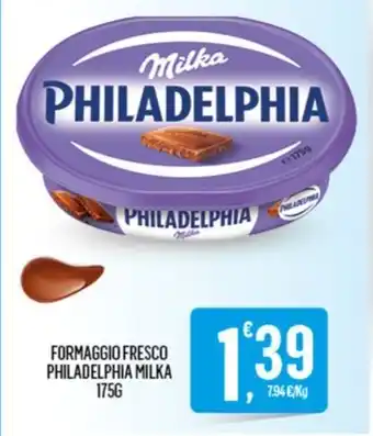 Despar FORMAGGIO FRESCO PHILADELPHIA MILKA 175G offerta