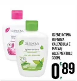 Despar IGIENE INTIMA GLENOVA CALENDULA E MALVA/ ALOE MENTOLO 300ML offerta
