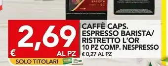 L'or espresso Caffe Capsule Barista