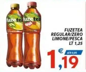 Vivo Supermercati FUZETEA REGULAR/ZERO LIMONE/PESCA LT 1,25 offerta
