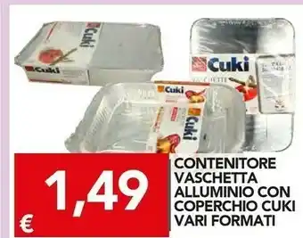 TuoDi Cuki Contenitore Vaschetta Alluminio Con Coperchio offerta