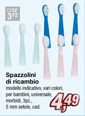 Spazzolini di ricambio