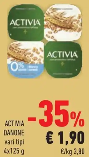 Conad ACTIVIA DANONE vari tipi 4x125 g offerta