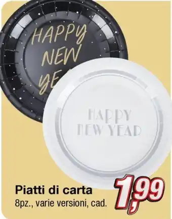 KiK Piatti di carta 8pz. offerta