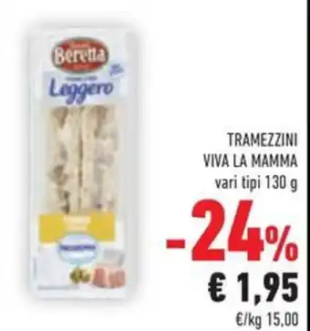 Conad TRAMEZZINI VIVA LA MAMMA vari tipi 130 g offerta
