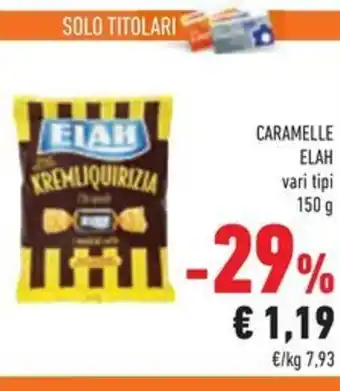Conad CARAMELLE ELAH vari tipi 150 g offerta