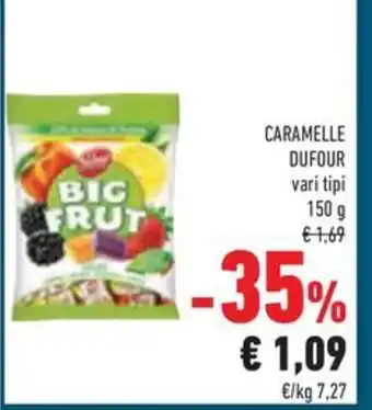 Conad CARAMELLE DUFOUR vari tipi 150 g offerta