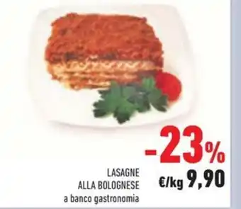 Conad LASAGNE ALLA BOLOGNESE a banco gastronomia offerta